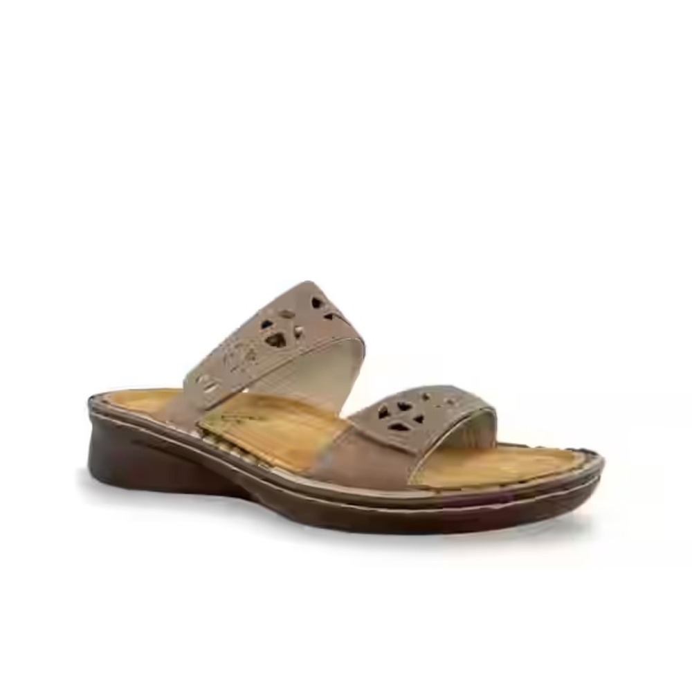 Naot Cadence Soft Leather Footbed Hook and Loop Adjustable Fit EUC 6.5 size 37